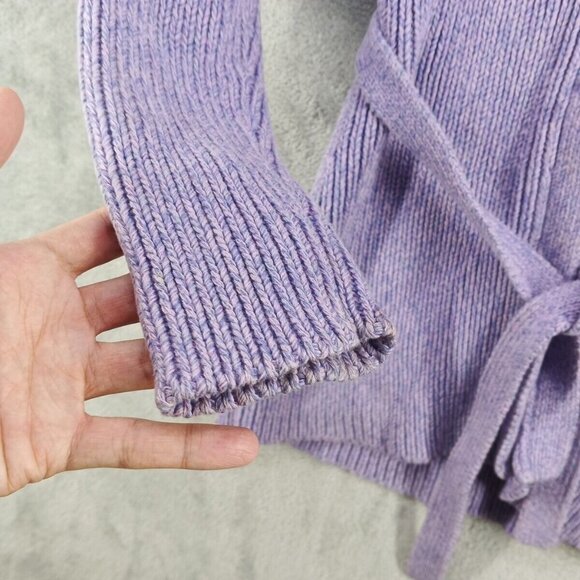 GAP Sweater Cardigan Size XXL(14-16) Button Closure Lavender Knit Fall Winter - Picture 9 of 12